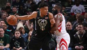 Giannis Antetokonmpo verlor mit seinen Milwaukee Bucks gegen die Houston Rockets