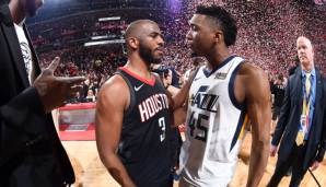 Donovan Mitchell (r.) hat sich auch den Respekt von Chris Paul (l.) verdient.