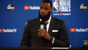 LeBron James zeigte sich auf der Pressekonferenz nach Spiel 1 nicht begeistert.