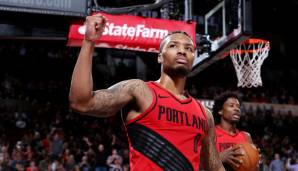 Platz 14: Damian Lillard (Portland Trail Blazers) - Gehalt 2018/19: 27,98 Millionen Dollar.