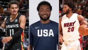 Drei wichtige Protagonisten der Southeast Division: Trae Young, John Wall und Justise Winslow.