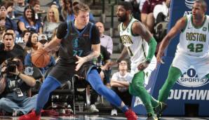 Luka Doncic führte die Mavs zum Sieg über die Boston Celtics.