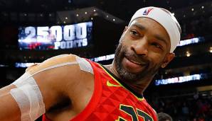 Vince Carter hat gegen die Toronto Raptors die 25.000 Punkte-Marke geknackt.