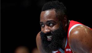 Erwicht! James Harden beging Schrittfehler.