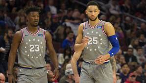 Ben Simmons und Jimmy Butler spielen bei den Philadelphia 76ers.