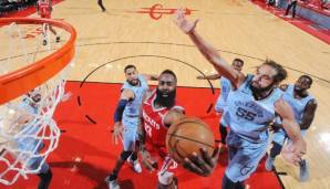 James Harden war auch von den Grizzlies nicht zu stoppen.