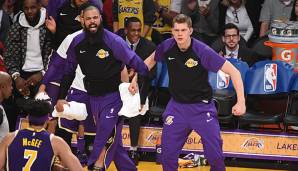 Moritz Wagner legt in bisher 13 Spielen für die Lakers durchschnittlich 3,5 Punkte und 1,7 Rebounds in knapp 7 Minuten Einsatzzeit auf.