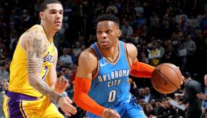 Russell Westbrook glich das Spiel mit 3 Freiwürfen zur Verlängerung gegen die Lakers aus.