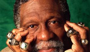 Bill Russell gewann in seiner Karriere elf Titel mit den Boston Celtics.