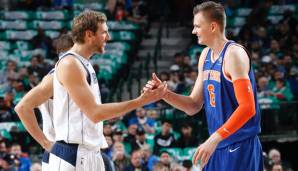 Dirk Nowitzki, Kristaps Porzingis, Dallas Mavericks