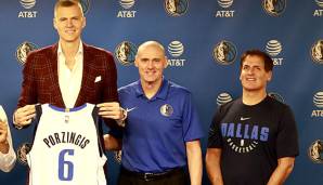 Kristaps Porzingis wurde in Dallas vorgestellt.