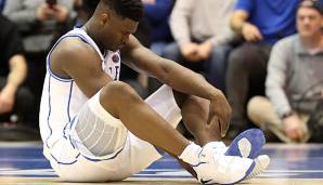 Zion Williamson hat sich im Spiel der Duke Blue Devils am Knie verletzt.