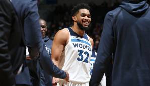 Platz 4: Karl-Anthony Towns (Minnesota Timberwolves, 23,3 Jahre alt) - Stats 18/19: 23,3 Punkte, 12,2 Rebounds