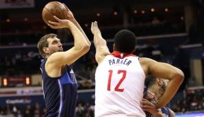 Mavericks-Forward Dirk Nowitzki wurde bei den Washington Wizards gefeiert