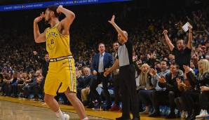 Auch Klay Thompson sorgte nach dem Spiel für Schlagzeilen, weil er die Fans kritisierte. "Ich erwarte schon, dass die Fans da mehr bei der Sache sind", sagte der Shooting Guard zum eigenen Anhang.