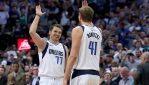 Luka Doncic und Dirk Nowitzki haben auch neben dem Platz viel Spaß zusammen.