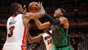 Dwyane Wade und Paul Pierce duellierten sich mehrfach in den Playoffs.