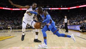 Die Oklahoma City Thunder könnten in der ersten Playoff-Runde auf die Golden State Warriors treffen.