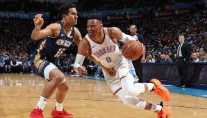 THIRD TEAM - Russell Westbrook (Guard, Oklahoma City Thunder): 22,9 Punkte, 11,1 Rebounds, 10,7 Assists, 42,8 Prozent FG, 29 Prozent 3FG in 36 Minuten pro Partie (178 Stimmen).