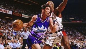 PLATZ 3: John Stockton (Utah Jazz) - Die Jazz-Legende hat gut 3.700 Assists mehr auf dem Konto als jeder andere Spieler in der Geschichte der NBA! Gemeinsam mit Karl Malone führte er eins der tödlichsten Pick'n'Roll-Combos der Liga-Historie.