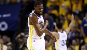 Kevin Durant hatte sich in der Serie gegen die Houston Rockets an der Wade verletzt.