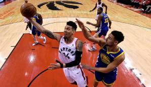 Danny Green (Starting Shooting Guard): Einmal mehr der schwächste Raptors-Starter. Zwar gewohnt stark in der Defense, offensiv aber wieder ein Non-Faktor. Keiner seiner vier Dreier fiel rein. Note: 4