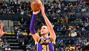 Platz 20: Mike Muscala (Los Angeles Lakers, Alter: 27) - Status: Unrestricted / Gehalt 2018/19: 5 Mio. Dollar / Stats: 7 Punkte, 3,8 Rebounds