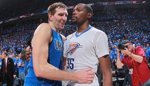 Dirk Nowitzki gewann 2011 mit den Mavs die Western Conference Finals gegen Kevin Durant und die Thunder.