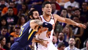 Platz 13: Phoenix Suns - Ricky Rubio (12,7 Punkte, 6,1 Assists) und Devin Booker (26,6 Punkte, 6,8 Assists)