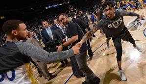 Platz 3: Golden State Warriors - Stephen Curry (27,3 Punkte, 5,3 Rebounds, 5,2 Assists) und D'Angelo Russell (21,1 Punkte, 7 Assists)