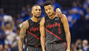 Platz 1: Portland Trail Blazers - Damian Lillard (25,8 Punkte, 6,9 Assists, 4,6 Rebounds) und C.J. McCollum (21 Punkte, 4 Rebounds, 3 Assists)