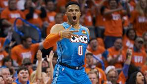 PLATZ 8: Russell Westbrook (OKC Thunder, Houston Rockets, Washington Wizards) - 99,92 prozentige Wahrscheinlichkeit, in die Hall of Fame zu kommen.