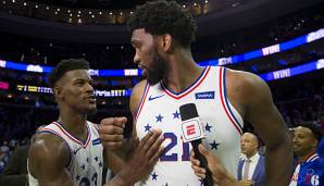 Joel Embiid spielte nur ein gutes halbes Jahr mit Jimmy Butler zusammen.