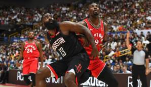 James Harden war von den Toronto Raptors nur bedingt zu stoppen.