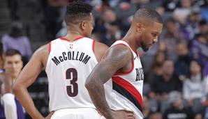 Damian Lillard erhält momentan kaum Unterstützung bei den Blazers - auch nicht von C.J. McCollum.