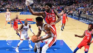 Joel Embiid und die Sixers lassen den Miami Heat und Jimmy Butler bei dessen Rückkehr nach Philly keine Chance.