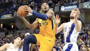 PLATZ 14: Donovan Mitchell (Utah Jazz) - Usage Rate: 30,3 Prozent. True Shooting Percentage: 55,9 Prozent.