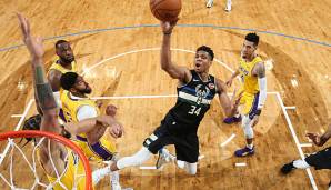 Giannis Antetokounmpo führt die Bucks unter anderem mit fünf Dreiern zum Sieg gegen die Lakers.