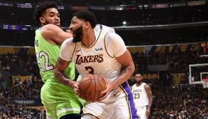 Anthony Davis zeigte gegen die Timberwolves seine beste Leistung im Lakers-Jersey.