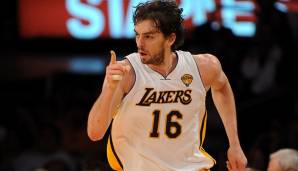 Platz 40: PAU GASOL (2001-2020) - 20.894 Punkte in 1.226 Spielen - Memphis Grizzlies, Los Angeles Lakers, Chicago Bulls, San Antonio Spurs, Milwaukee Bucks