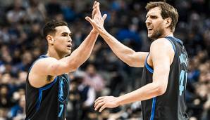 Dwight Powell und Dirk Nowitzki spielten viereinhalb Jahre gemeinsam in Dallas.