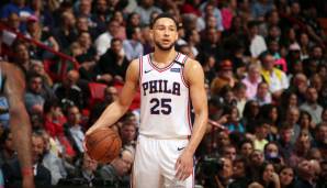 Platz 4: Ben Simmons (Philadelphia 76ers) – Guard – 23 Jahre alt – Stats 19/20: 16,7 Punkte, 7,8 Rebounds, 8,2 Assists