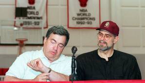 Jerry Krause (l.) und Phil Jackson konnten zum Ende ihrer gemeinsamen Arbeit kaum noch im gleichen Raum sitzen.