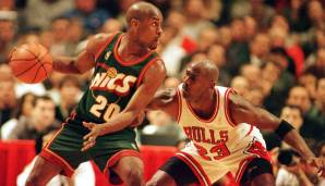 Gary Payton lieferte sich unter anderem mit Michael Jordan einige packende Duelle.