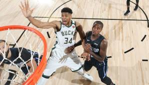 Giannis Antetokounmpo legte gegen die Orlando Magic in Spiel 3 35 Punkte auf.