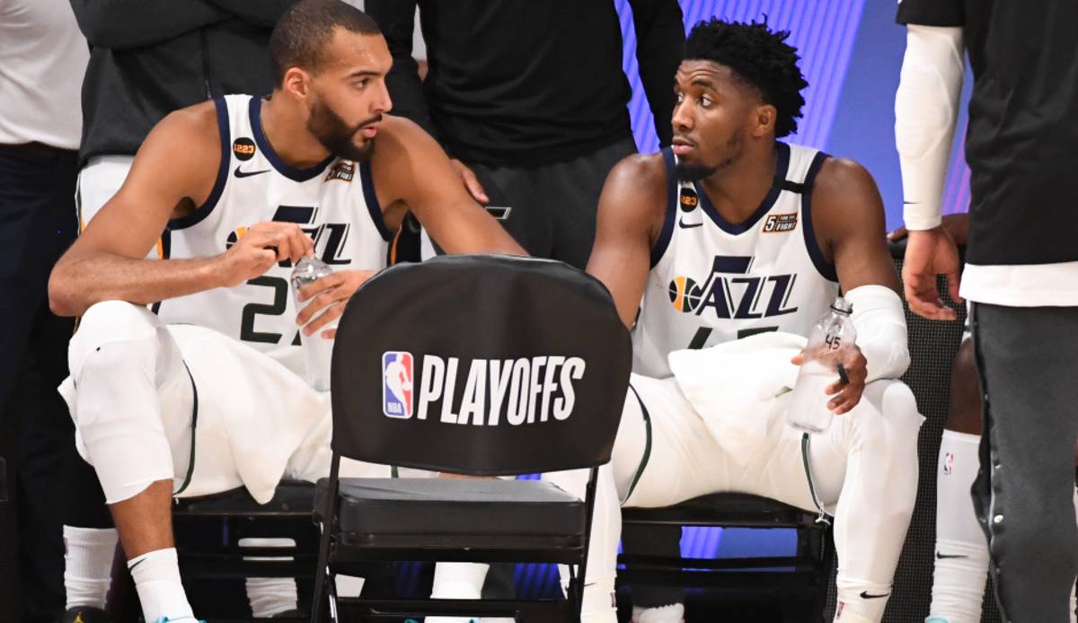 Donovan Mitchell und Rudy Gobert sind die Stars der Utah Jazz.