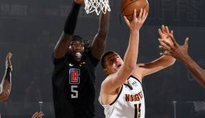 Nikola Jokic legte gegen die Clippers ein starkes Double-Double auf.