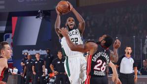 Khris Middleton rettet die Bucks mit 36 Punkten in Spiel 4 vor einem Sweep der Heat.