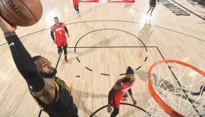 LeBron James führte die Los Angeles Lakers zum Sieg über die Houston Rockets.