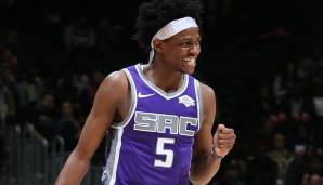 Platz 21: De'Aaron Fox (Sacramento Kings) am 1.11.2018 - Alter: 20 Jahre, 316 Tage - 31 Punkte, 10 Rebounds, 15 Assists gegen die Atlanta Hawks